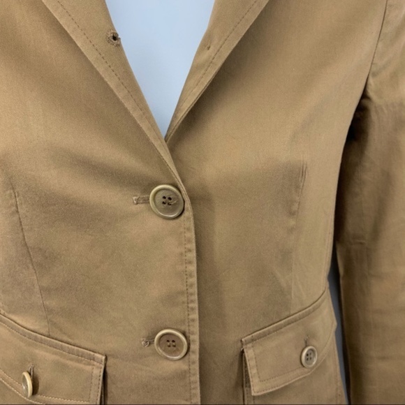 Theory women’s brown three button jacket/blazer, 0 - Picture 6 of 8